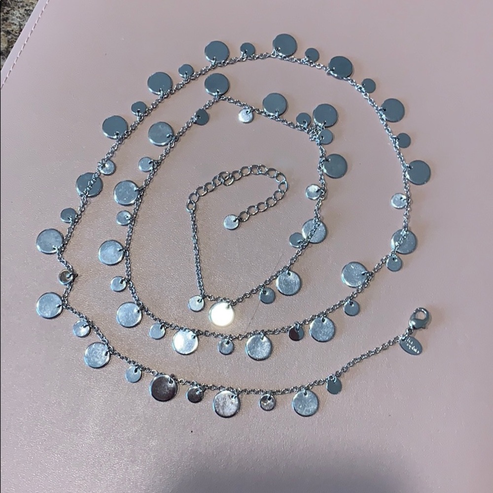 Lia Sophia silver circles necklace